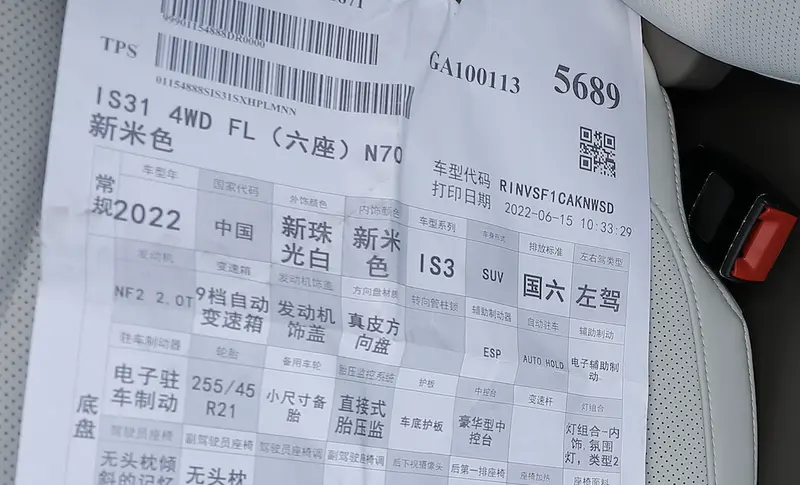 榮威RX9新車配置曝光 6座布局/配9擋自動變速箱